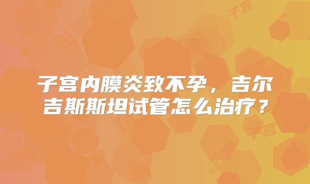 子宫内膜炎致不孕，吉尔吉斯斯坦试管怎么治疗？