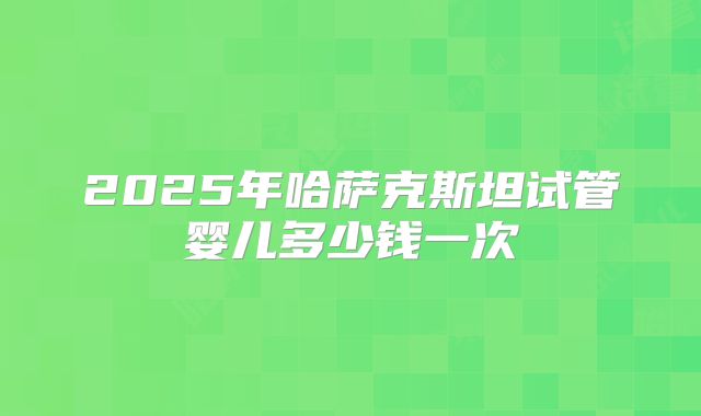 2025年哈萨克斯坦试管婴儿多少钱一次