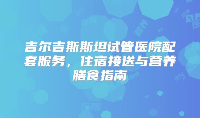 吉尔吉斯斯坦试管医院配套服务，住宿接送与营养膳食指南