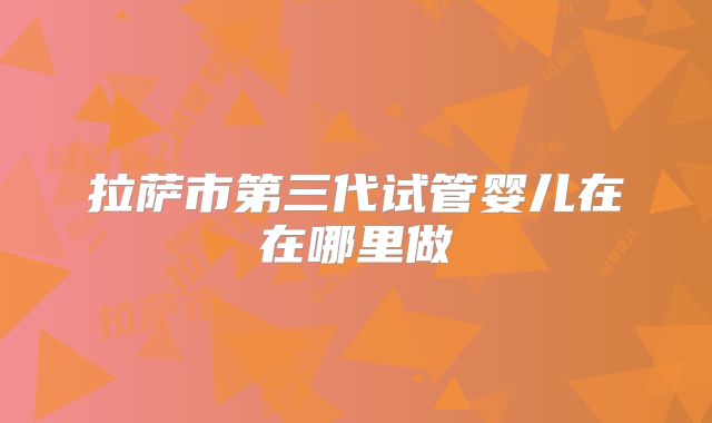 拉萨市第三代试管婴儿在在哪里做