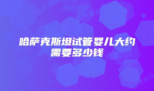 哈萨克斯坦试管婴儿大约需要多少钱