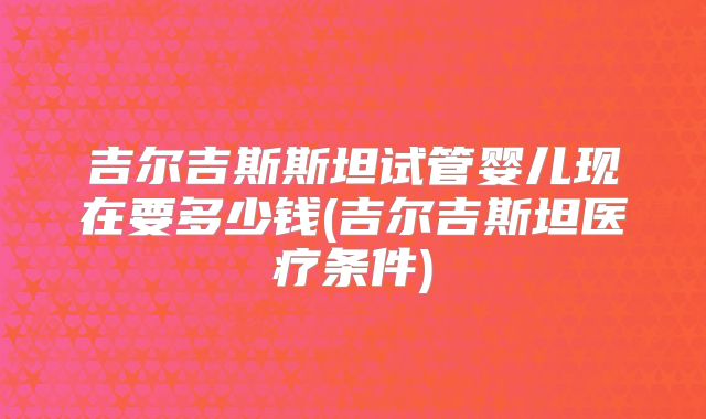 吉尔吉斯斯坦试管婴儿现在要多少钱(吉尔吉斯坦医疗条件)