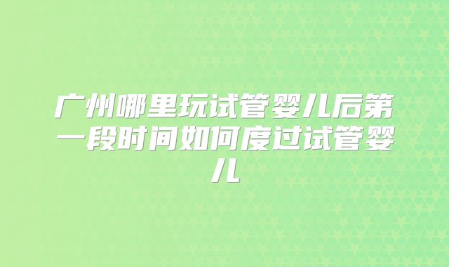 广州哪里玩试管婴儿后第一段时间如何度过试管婴儿