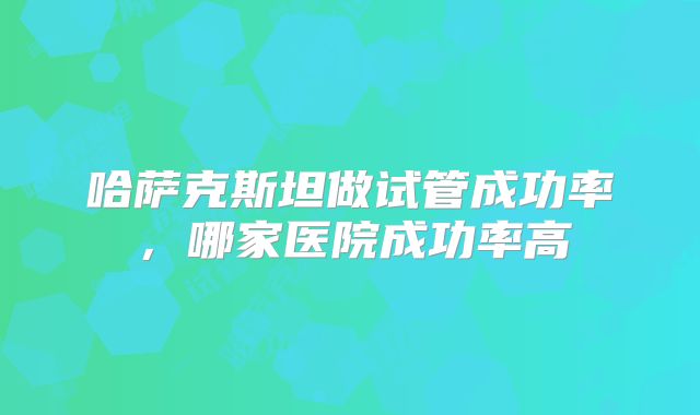 哈萨克斯坦做试管成功率，哪家医院成功率高