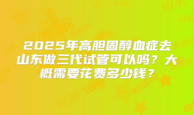 2025年高胆固醇血症去山东做三代试管可以吗?大概需要花费多少钱?