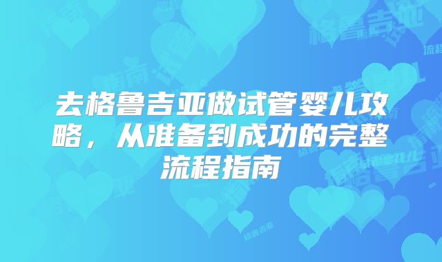 去格鲁吉亚做试管婴儿攻略,从准备到成功的完整流程指南
