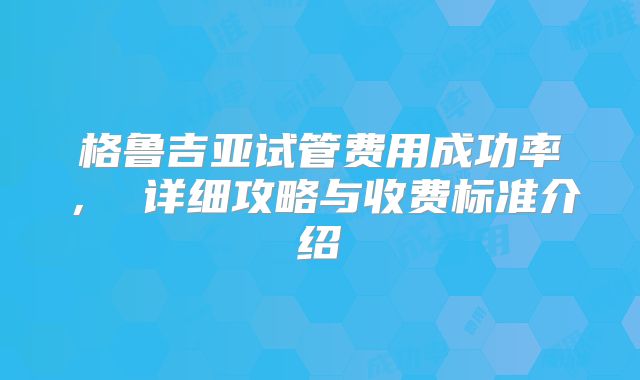 格鲁吉亚试管费用成功率, 详细攻略与收费标准介绍