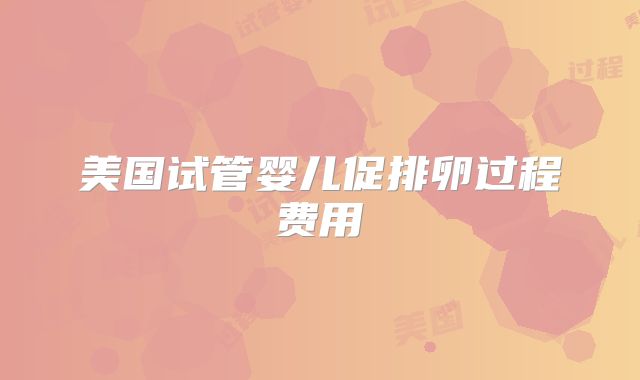 美国试管婴儿促排卵过程费用