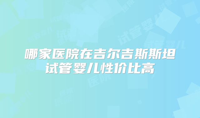哪家医院在吉尔吉斯斯坦试管婴儿性价比高