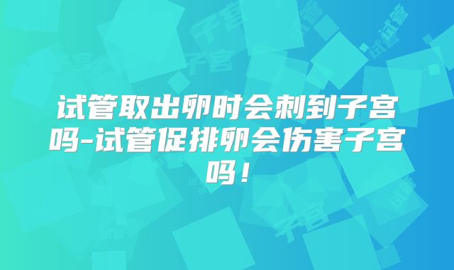 试管取出卵时会刺到子宫吗-试管促排卵会伤害子宫吗!