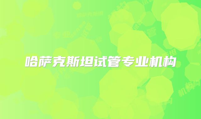 哈萨克斯坦试管专业机构