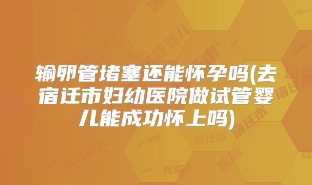 输卵管堵塞还能怀孕吗(去宿迁市妇幼医院做试管婴儿能成功怀上吗)
