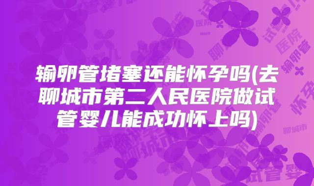输卵管堵塞还能怀孕吗(去聊城市第二人民医院做试管婴儿能成功怀上吗)