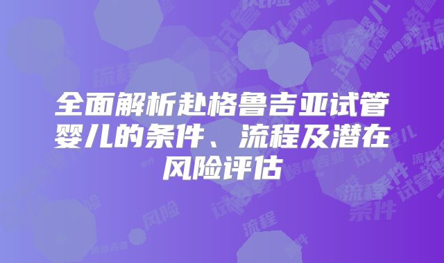 全面解析赴格鲁吉亚试管婴儿的条件、流程及潜在风险评估