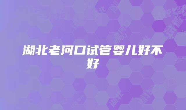 湖北老河口试管婴儿好不好