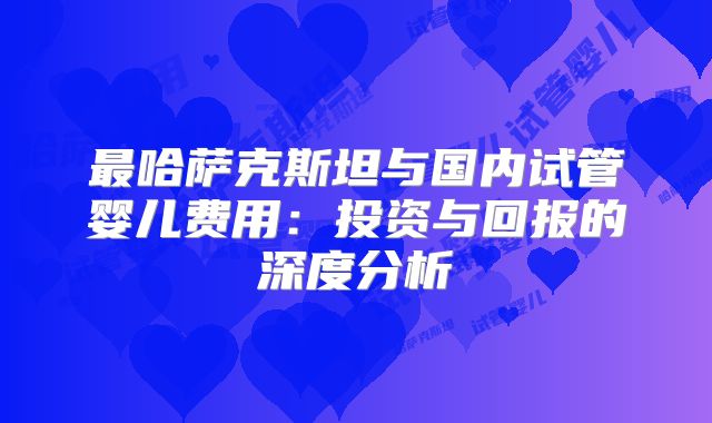 最哈萨克斯坦与国内试管婴儿费用:投资与回报的深度分析