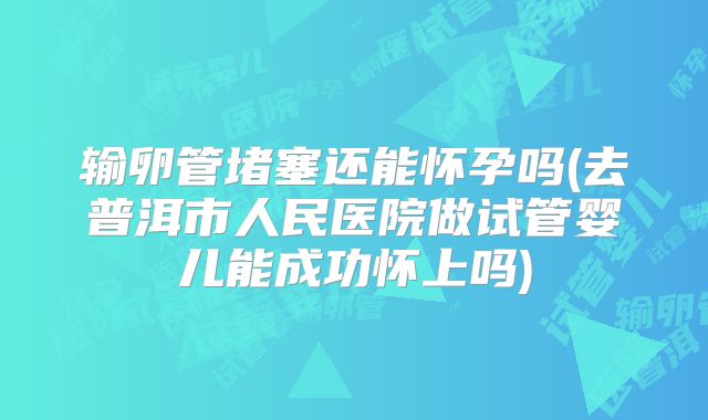 输卵管堵塞还能怀孕吗(去普洱市人民医院做试管婴儿能成功怀上吗)