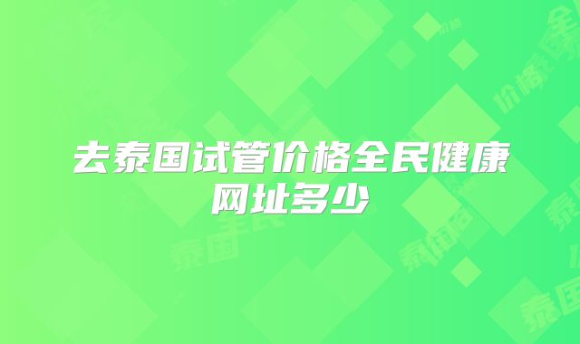 去泰国试管价格全民健康网址多少