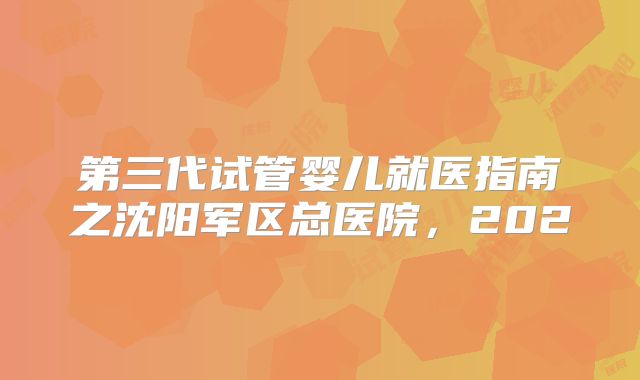 第三代试管婴儿就医指南之沈阳军区总医院,202