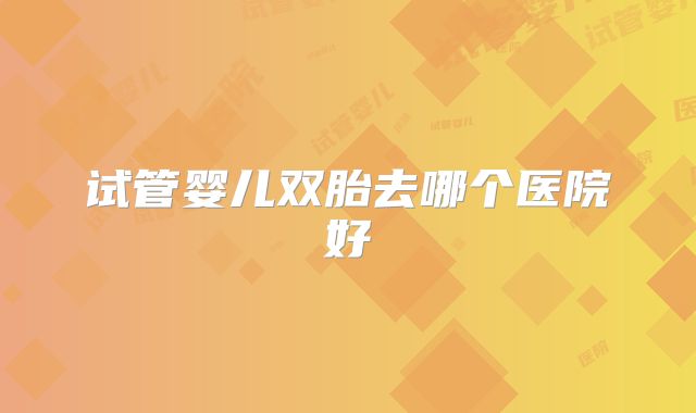试管婴儿双胎去哪个医院好