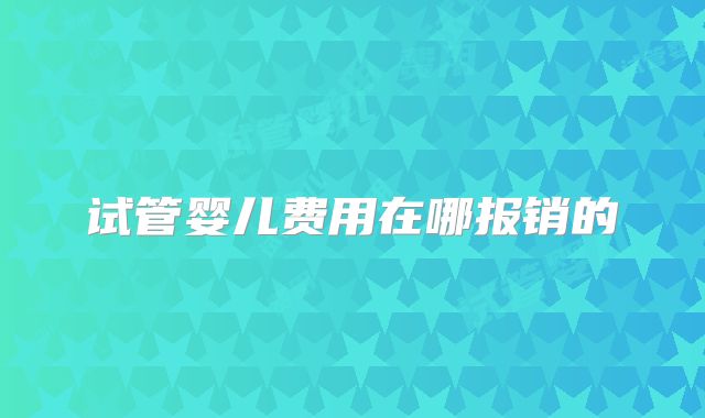 试管婴儿费用在哪报销的