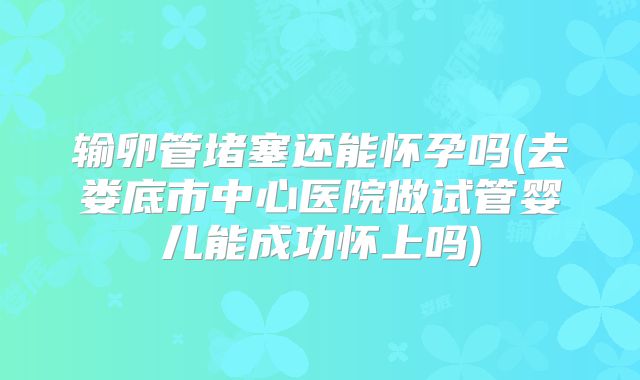 输卵管堵塞还能怀孕吗(去娄底市中心医院做试管婴儿能成功怀上吗)