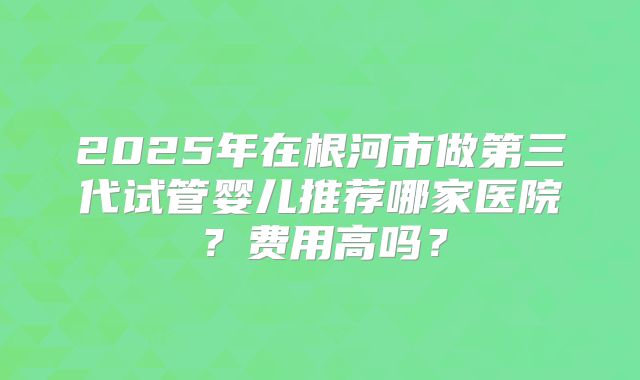 2025年在根河市做第三代试管婴儿推荐哪家医院？费用高吗？