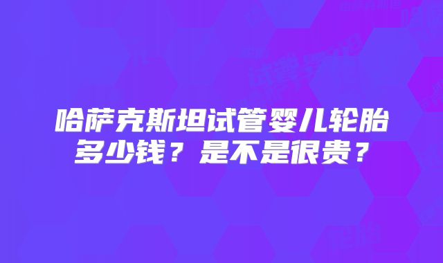 哈萨克斯坦试管婴儿轮胎多少钱？是不是很贵？