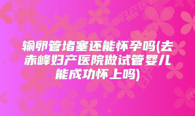 输卵管堵塞还能怀孕吗(去赤峰妇产医院做试管婴儿能成功怀上吗)