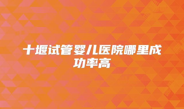 十堰试管婴儿医院哪里成功率高