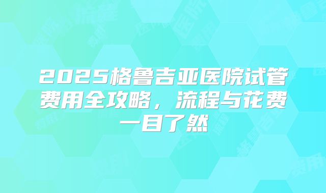 2025格鲁吉亚医院试管费用全攻略，流程与花费一目了然
