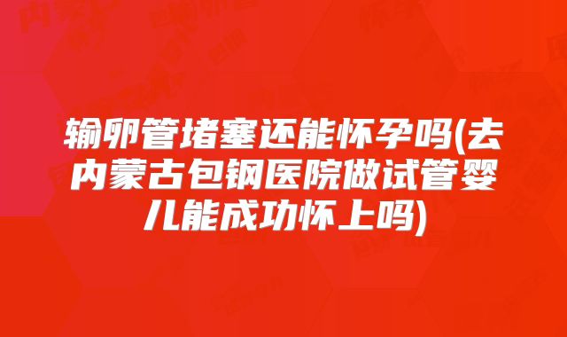 输卵管堵塞还能怀孕吗(去内蒙古包钢医院做试管婴儿能成功怀上吗)